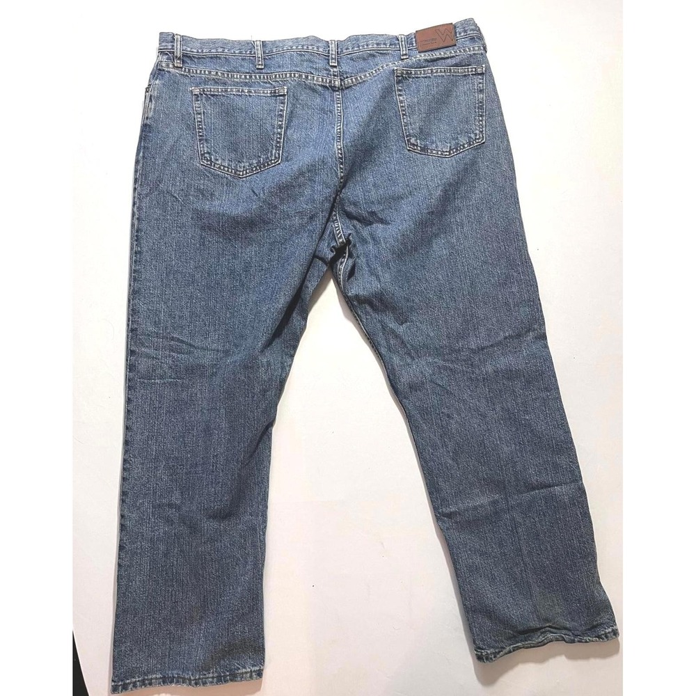 Wrangler 46x28 Relaxed Fit Jeans Men's Blue Denim 97TPRW0